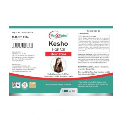 Way2Herbal Kesho Hair Oil Oil 100 ml Pack Of 1