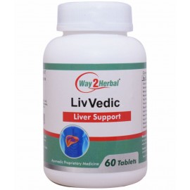 Way2Herbal LIV VEDIC Tablet 60 no.s Pack Of 1