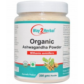 Way2Herbal Organic Ashwagandha Powder 200 gm Pack Of 1
