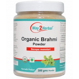 Way2Herbal Organic Brahmi Powder 200 gm Pack Of 1