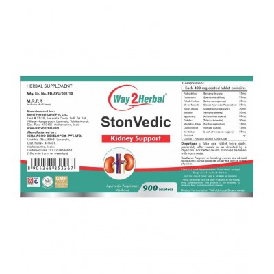 Way2Herbal STON VEDIC Tablet 900 no.s Pack Of 1