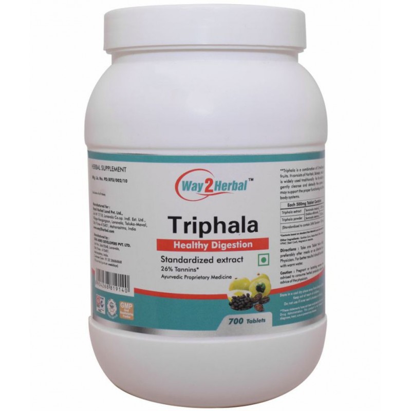 Way2Herbal Triphala Capsule 700 no.s Pack Of 1