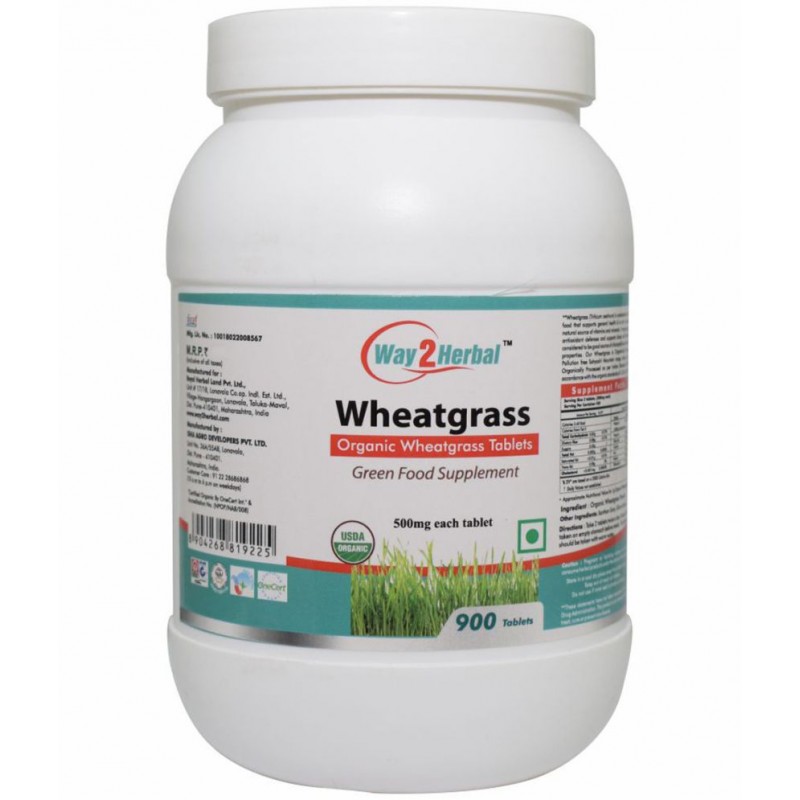 Way2Herbal Wheatgrass Tablet 900 no.s Pack Of 1