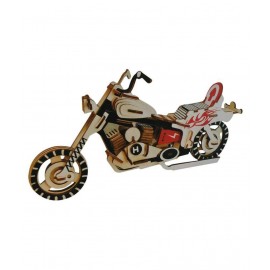 Webby 3D DIY Wooden HDI Motorcycle Jigsaw Puzzle