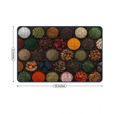 Webby Abstract Spices Wooden Jigsaw Puzzle, 500 Pieces