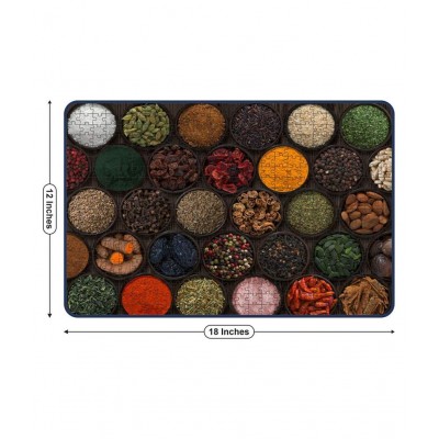 Webby Abstract Spices Wooden Jigsaw Puzzle, 500 Pieces