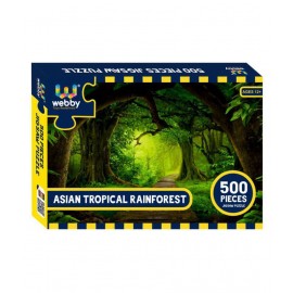 Webby Asian Tropical Rainforest Cardboard Jigsaw Puzzle, 500 Pieces