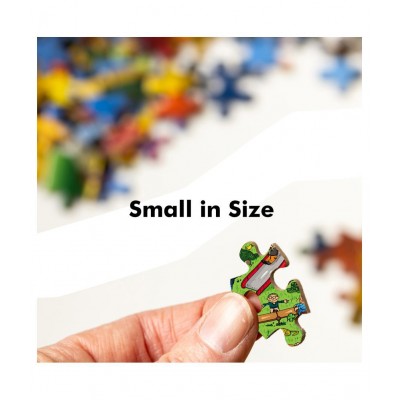 Webby City Park Illustration Wooden Jigsaw Puzzle, 252 Pieces