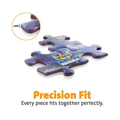 Webby City Park Illustration Wooden Jigsaw Puzzle, 252 Pieces