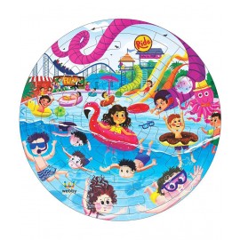 Webby Fazzle Water Park Wooden Jigsaw Puzzle for Boys & Girls/Kids, 50 Pcs