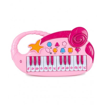 Webby Musical Fun 24-Key Piano with Record & Playback Toy (Pink)