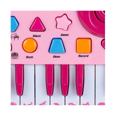 Webby Musical Fun 24-Key Piano with Record & Playback Toy (Pink)