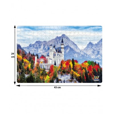 Webby Neuschwanstein Medieval Castle Cardboard Jigsaw Puzzle, 252 pieces