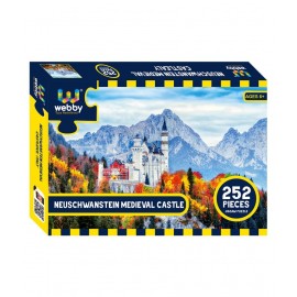 Webby Neuschwanstein Medieval Castle Cardboard Jigsaw Puzzle, 252 pieces