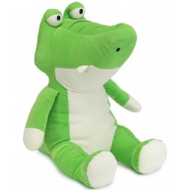 Webby Plush Sitting Crocodile Stuffed Animal Soft Toy for 2+ Years Kids, 40CM (Green)