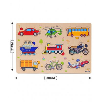 Webby Public Transport Educational Wooden Puzzle for Kids