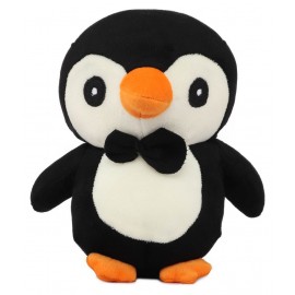 Webby Soft Animal Plush Penguin Toy 20cm, Black