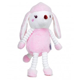 Webby Soft Standing Animal Plush Poodle Toy, Pink 25cm