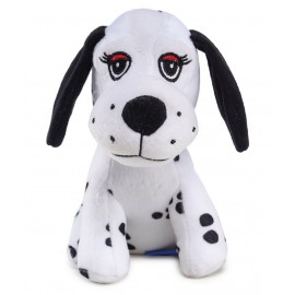 Webby Soft Toy Animal Plush Dalmatian Dog Toy 20cm, White