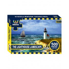 Webby The LightHouse Landscape Cardboard Jigsaw Puzzle, 500 Pieces