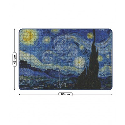 Webby The Starry Night by Van Gogh Cardboard Jigsaw Puzzle, 500 Pieces