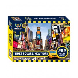 Webby Times Square, New York Cardboard Jigsaw Puzzle, 252 pieces
