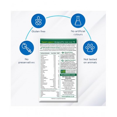 Wellman 70  Tablets Multivitamin 30 no.s Vitamins Tablets