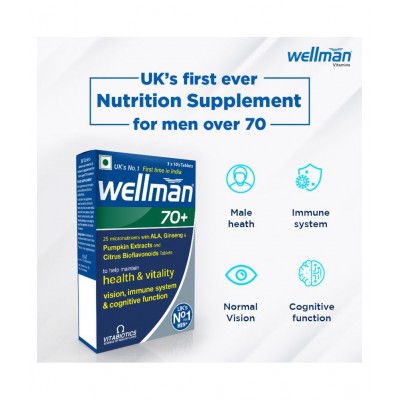 Wellman 70  Tablets Multivitamin 30 no.s Vitamins Tablets
