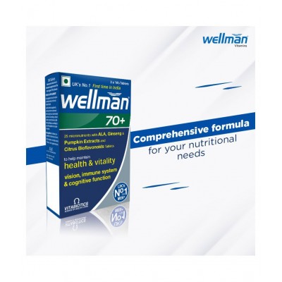 Wellman 70  Tablets Multivitamin 30 no.s Vitamins Tablets