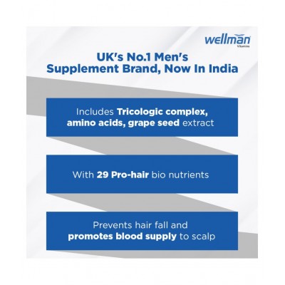 Wellman Hairfollic hair supplement 30 no.s Multivitamins Tablets