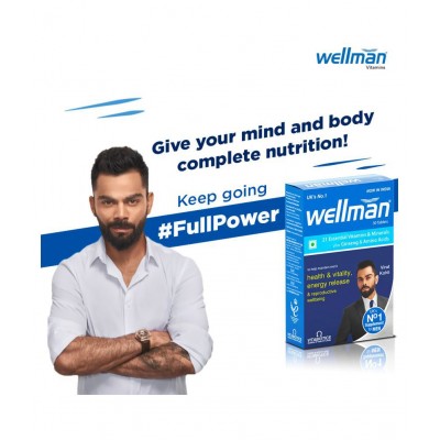 Wellman Multivitamin Tablets for Men - 30 Tablets Multivitamin 30 mg Multivitamins Tablets