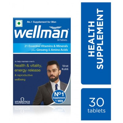 Wellman Multivitamin Tablets for Men - 30 Tablets Multivitamin 30 mg Multivitamins Tablets
