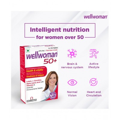 Wellwoman 50+ health supplement 30 no.s Multivitamins Tablets
