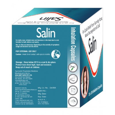 West-Coast Salin for Quick Relief - 100 Inhalation Capsule 100 no.s