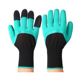 Westore  Garden Genie Gloves Waterproof Garden Gloves with Claw for Digging Planting Universally Free Size  Green