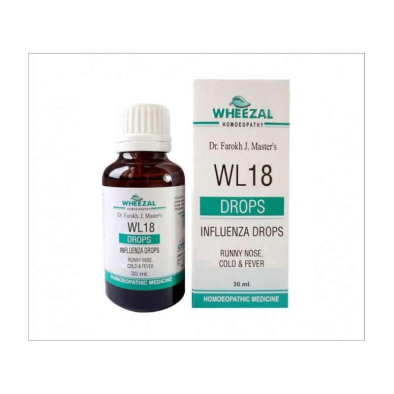 Wheezal WL-18 Influenza Drops (30ml) (PACK OF TWO Drops 30 ml