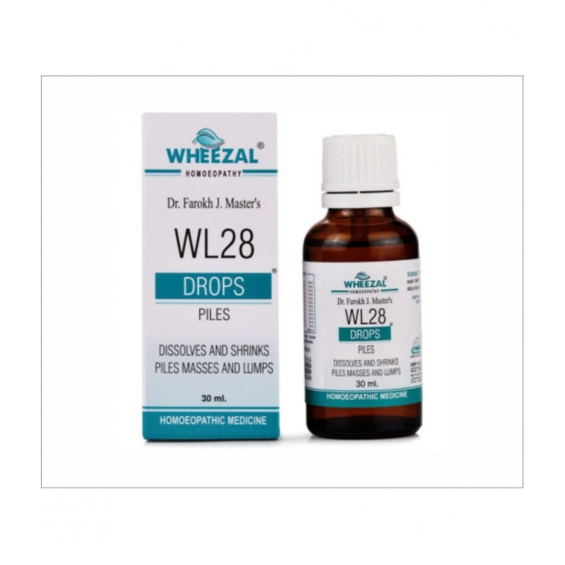 Wheezal WL-28 Piles Drops (30ml) (PACK OF TWO) Drops 30 ml