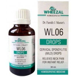 Wheezal WL-6 Cervical Spondylitis (Mild) Drops (30ml)(PACK OF TWO) Drops 30 ml Wheezal WL-6 Cervical Spondylitis (Mild) Drops (30ml)(PACK OF TWO) Drops 30 ml