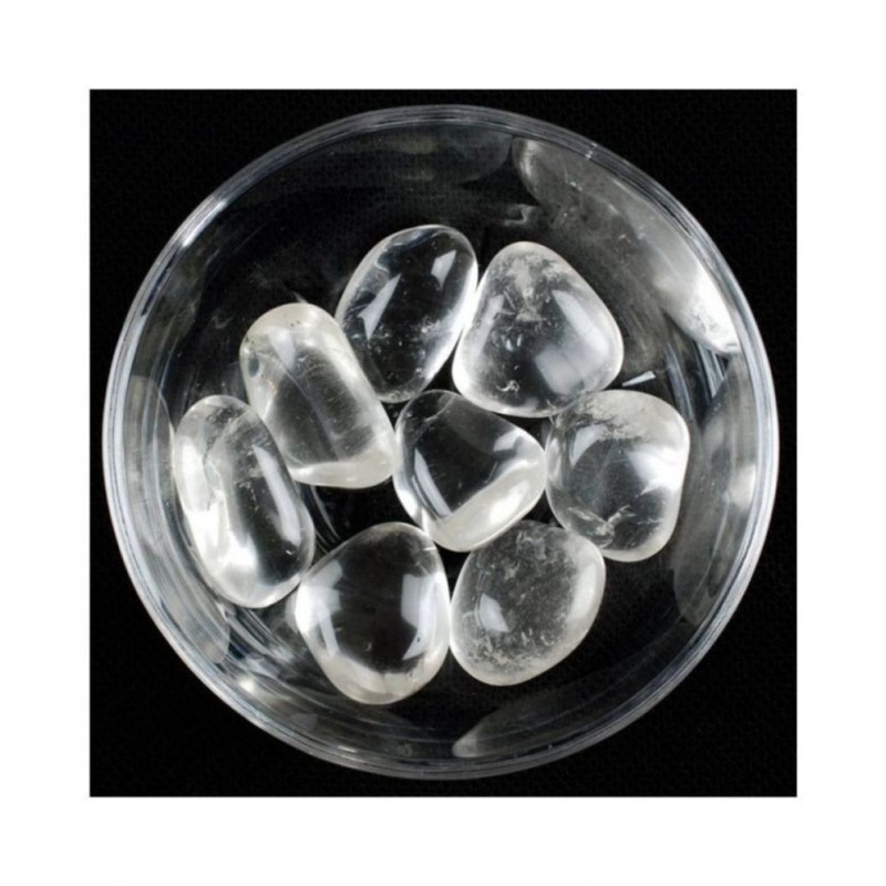 White Clear Quartz Natural Agate Stone Tumble