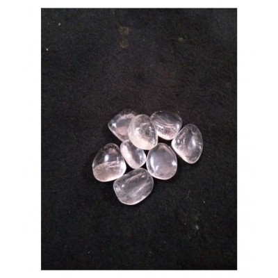 White Clear Quartz Natural Agate Tumble Stone ( 100 Gms )