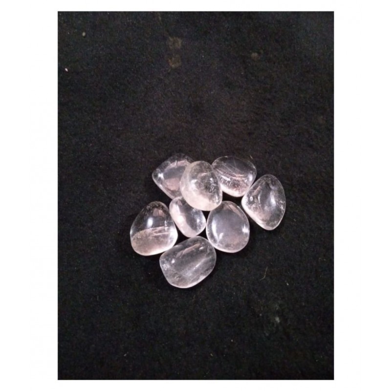 White Clear Quartz Natural Agate Tumble Stone ( 100 Gms )