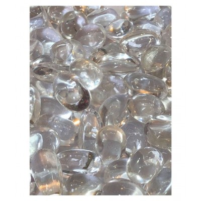 White Clear Quartz Natural Agate Tumble Stone ( 100GM )