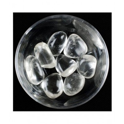 White Clear Quartz Natural Agate Tumble Stone (100 g)