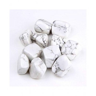 White Howlite Natural Agate Stone Tumble (100 g)