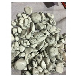 White Howlite Natural Agate Tumble Stone