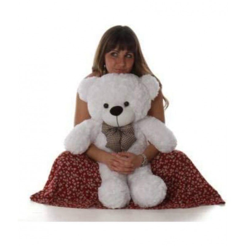 White Teddy Bear Soft Toy for kids in 2ft (60cm)
