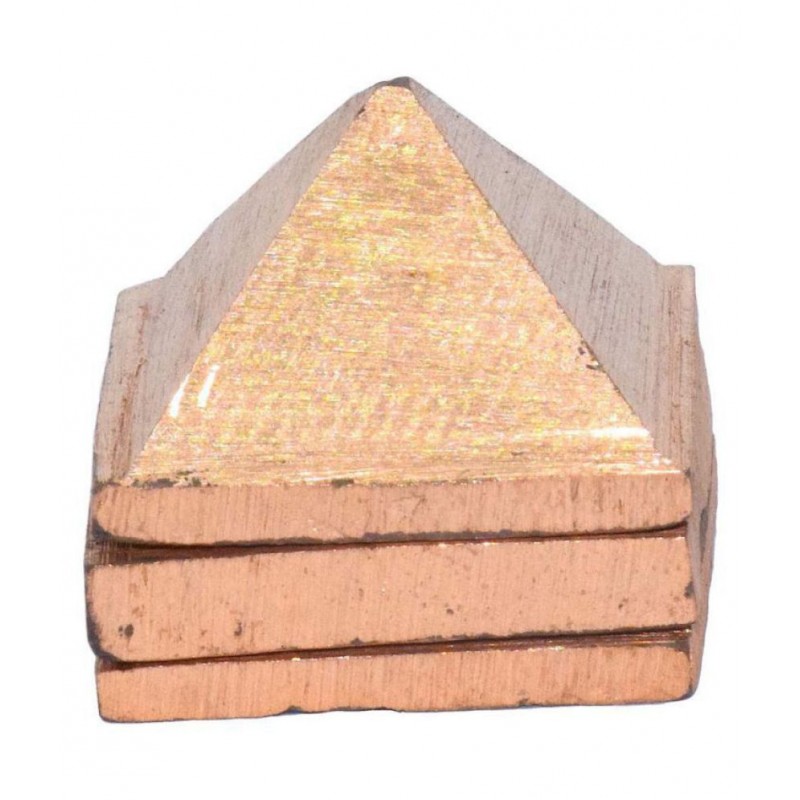 Wish Pyramid, Copper Pyramid, 3 Layer, 1.5 inch in Size with 91 Pyramids for Vastu and Feng Shui Three Layer Reiki Vastu Wish Pyramid in copper for Wish Fulfilling and Healing