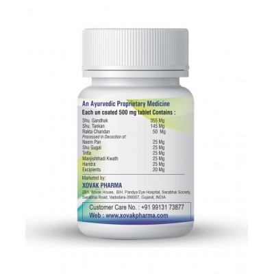 Xovak Pharma 100% Natural & Organic For Skin Care Tablet 500 mg Pack Of 2