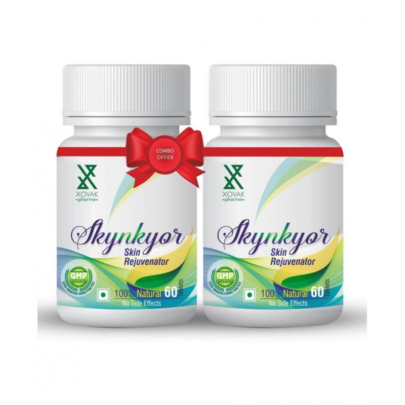 Xovak Pharma 100% Natural & Organic For Skin Care Tablet 500 mg Pack Of 2
