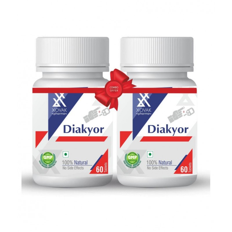 Xovak Pharma 100% Natural Diabetes Control Tablets Tablet 450 mg Pack Of 2